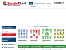 Tablet Screenshot of cartelesseguridadsg.com.ar